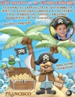 Invitación cumpleaños Piratas #06-0