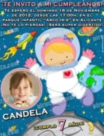 Invitación cumpleaños Espacio y astronautas #04-0