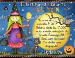 Invitación fiesta de Halloween #04-0