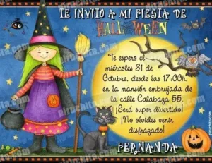 Invitación fiesta de Halloween #04-0