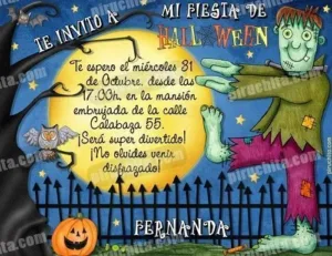 Invitación fiesta de Halloween #05-0