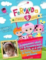 Invitación cumpleaños Lalaloopsy #02-0