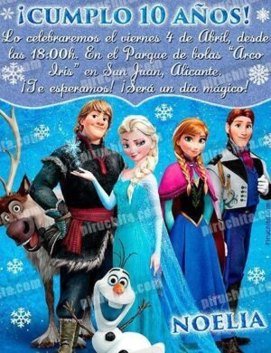 Invitación cumpleaños Frozen #10-0