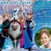 Invitación cumpleaños Frozen #11-0