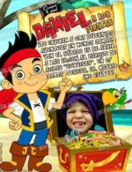 Invitación cumpleaños Jake y los piratas #02-0