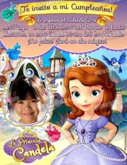Invitación cumpleaños La Princesa Sofía #08-0