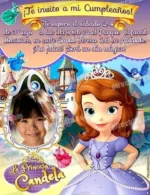 Invitación cumpleaños La Princesa Sofía #08-0