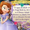 Invitación cumpleaños La Princesa Sofía #09-0