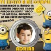 Invitación cumpleaños Minions #01-0