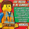 Invitación cumpleaños Lego #01-0