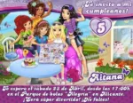 Invitación cumpleaños Lego Friends #02-0