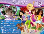 Invitación cumpleaños Lego Friends #04-0