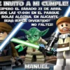Invitación cumpleaños Lego Star Wars #01-0