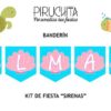 Piruchita banderin Sirenas TIENDA
