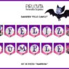 Decoración fiesta de cumpleaños Vampirina para imprimir