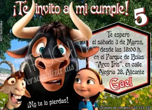 Invitación cumpleaños Ferdinand #01 | Digital Imprimible