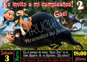 Invitación cumpleaños Ferdinand #03 | Digital Imprimible