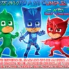 Invitación cumpleaños PJ Masks #01 | Digital Imprimible