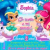 Invitación cumpleaños Shimmer & Shine #02 | Digital Imprimible