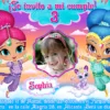 Invitación cumpleaños Shimmer & Shine #03 con Foto | Digital Imprimible