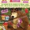 Invitación cumpleaños Masha y el Oso #03 | Digital Imprimible