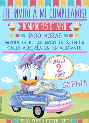 Invitación cumpleaños Mickey Baby y sus amigos #03 | Digital Imprimible