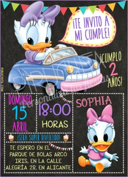 Invitación cumpleaños Mickey Baby y sus amigos #04 | Digital Imprimible