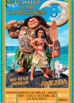 Invitación cumpleaños Vaiana (Moana) #02 | Digital Imprimible