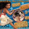 Invitación cumpleaños Vaiana (Moana) #03 con Foto| Digital Imprimible