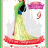 Invitación cumpleaños Mulan #01 | Digital Imprimible
