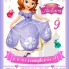 Invitación cumpleaños La Princesa Sofía #13 | Digital Imprimible