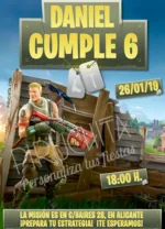 Invitación cumpleaños Fortnite #01 | Digital Imprimible