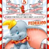 Invitación cumpleaños Dumbo #02 | Digital Imprimible