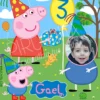 Invitación cumpleaños Peppa Pig #03 con Foto | Digital Imprimible