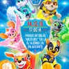 Invitación cumpleaños La Poderosa Patrulla Canina #01 | Digital Imprimible