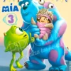 Invitación de Cumpleaños de Sulley, Mike y Boo de Monstruos S.A.