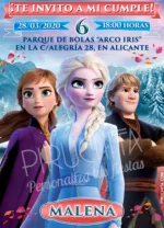 Invitación cumpleaños de Ana, Elsa y Kristoff, Frozen | Digital Imprimible