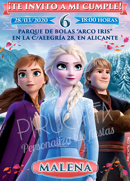 Invitación cumpleaños Frozen #10