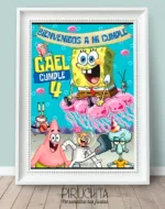 Lámina de Cumpleaños Bob Esponja - Medusas