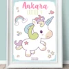 Lámina de Cumpleaños Unicornio