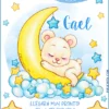 Invitación Baby Shower de Niña - Osito y estrellas