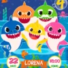 Invitación de cumpleaños de Baby Shark #01