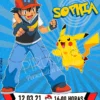 Invitación de cumpleaños de Pokemon - Ash y Pikachu
