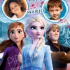 Invitación cumpleaños de Ana, Elsa y Kristoff, Frozen - con fotos