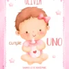 Invitación de cumpleaños de Niña - Biberón