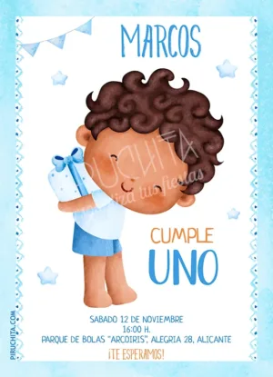 Invitación de cumpleaños de Niño - Regalo