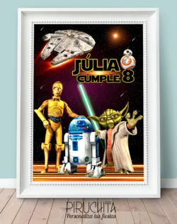 Lámina de Cumpleaños Star Wars