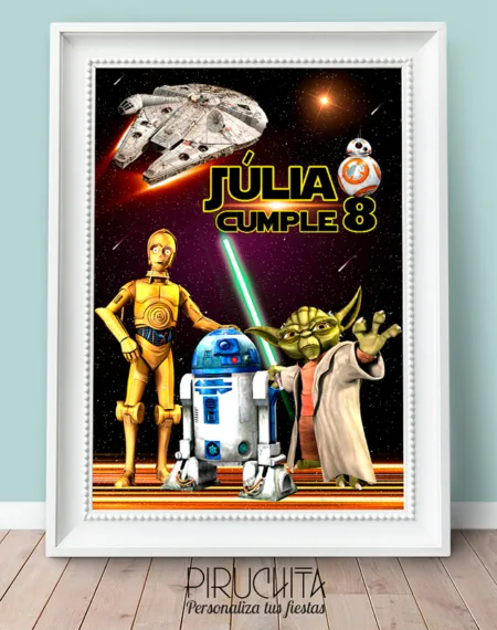 Lámina de Cumpleaños Star Wars