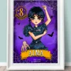 Lámina de Cumpleaños Wednesday (Miércoles/Merlina) Addams