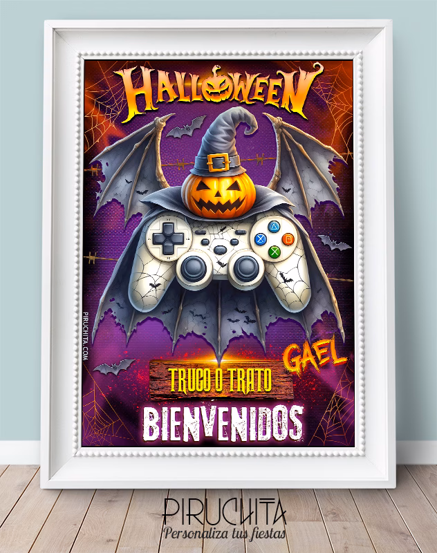 Lámina de Halloween - Calabaza mando Lámina de Halloween - Calabaza mando